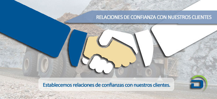 Establecemos relaciones de confianzas con nuestros clientes.